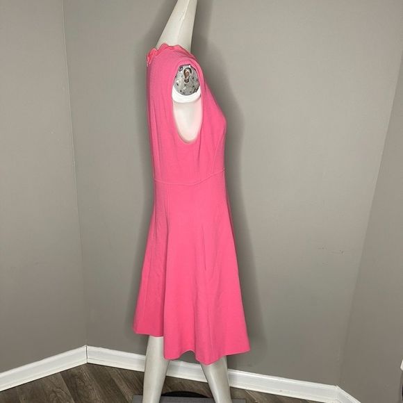 NWT Lela Rose Wave-Trimmed Stretch-Wool Dress Size 12 $1490 - Picture 9 of 13